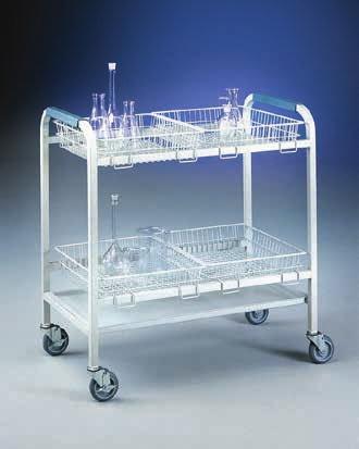 ScrubberMate Glassware & Rack Cart 09-682-737 Designed for Labconco glassware washers. Provides convenient storage and transport of extra Labconco washer racks, inserts or miscellaneous glassware.