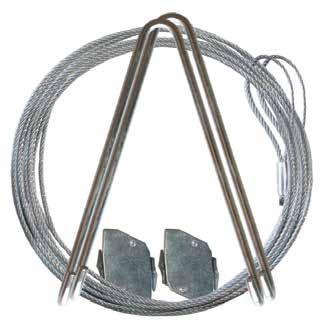 Wire cable accessories for stand alone installations