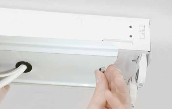 10. Reaffix the fixture cover (belly pan).