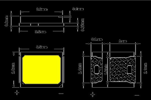 999 Gold Glue: Dow Corning Fluorescent Powder: Intematix Heat-dissipating: Heat sink
