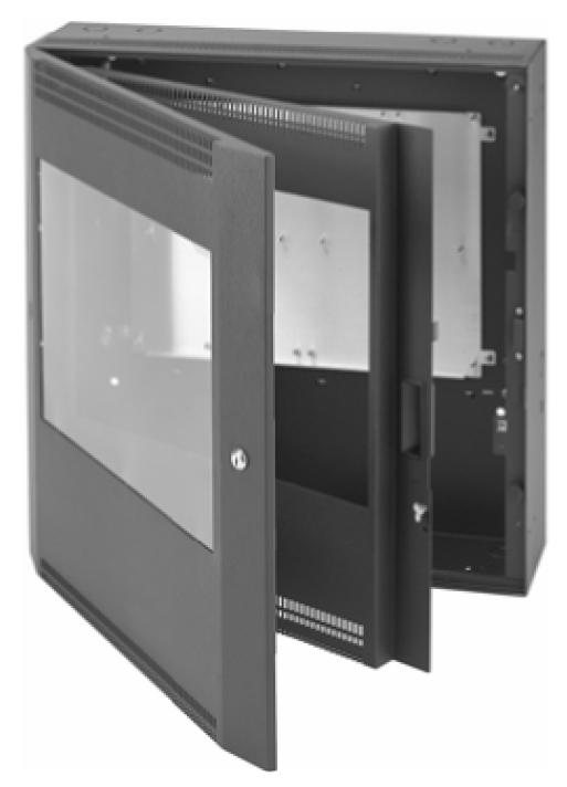 System Enclosures and Equipment CAB1 Single Row Enclosure Model CAB 1, the smallest of the Cerberus PRO Modular system enclosures, can house a single Model CAB-MP cabinet mounting plate for mounting
