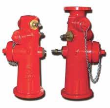 Fire Protection Valves: Hydrant Fire Brigade Valve Wet Barrel Fire Hydrant Model No: LF-WBH Manufactured in accordance with AWWA C503 standard UL listed and FM approved (1) 4.5" Pumper nozzle (2) 2.
