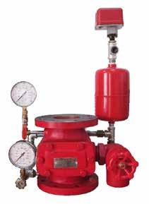 1 FF Class 150 Hydrostatic Test Pressure: 25 bar (350 psi) : LIFECO Preaction & Deluge Valve with external resetting function is a differential latch type valve which designed for fire protection