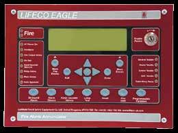Eagle Serial LCD Annunciator Model No: LE-FN- LCD-S-R Eagle Addressable Detectors UL 864 9th edition Listed Large 320 character liquid crystal display (8 line x 40 character) allows viewing of system