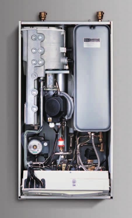 Constant temperature during domestic hot water drawing The KONDENSAL C TFS 30 s special construction has brilliantly resolved one of the main problems of instantaneous D.H.W.