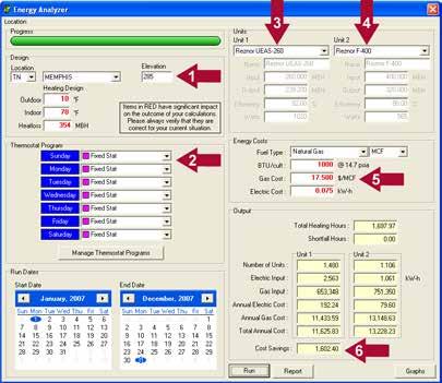 Reznor Toolbox Software (cont'd) ENERGY ANALYZER GET YOUR COPY TODAY!