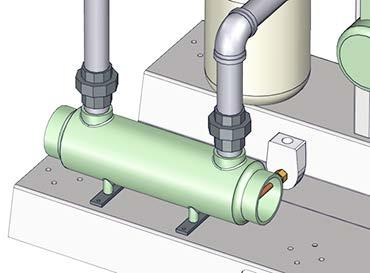 SECTION 5: INSTALLATION PIPING E F E = Condensate Drain Pipe F = Floor Drain or Drain Pan Figure 5-3: Condensate Tank Draining A condensate removal pump is required if the boiler is below the drain.