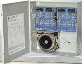 surveillance ac power supplies 92 ALTV2432 CE Approved. 8 amp @ 24VAC or 7 amp @ 28VAC max. power. Thirty-two (32) fuse protected outputs. Enclosure dimensions: 13.5"H x 13"W x 3.