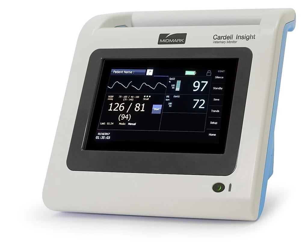 Cardell Insight Veterinary Monitor For Models: 8014 Blood Pressure 8015 Blood