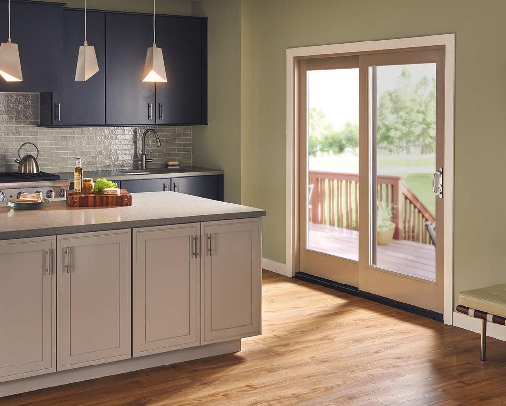 Swing and Sliding Patio Doors The strength of fiberglass protects your investment from the harsher side of Mother Nature.