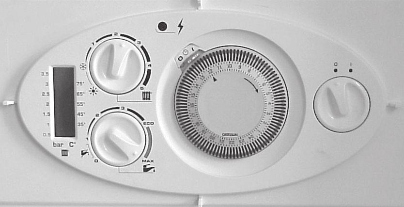 If a fault occurs (indicated by red flashing light) : Reset boiler: Turn the On/Off switch to ( 0 ), wait for five seconds. Turn the On/Off switch to ( I ) the boiler is reset.
