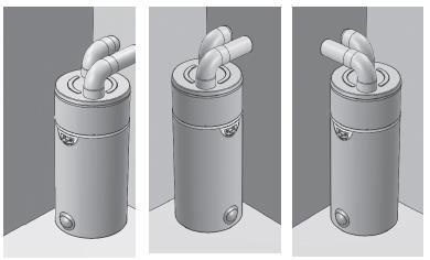 Installation considerations Necessary connections and equipment: Electrical supply Cold water Hot water draw off Condensate drain T&P valve and discharge Expansion vessel Product features: