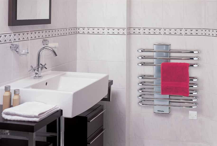 ladder towel rails the DLR ranges The Dimplex DLR offers practicality and designer style at an affordable price, making it ideal for warming and drying towels in any bathroom.