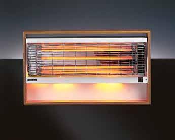 Other features Choice of three models. Wall mounted. Warming fireglow illumination even when heating elements are switched off. Three heat settings available on all models.