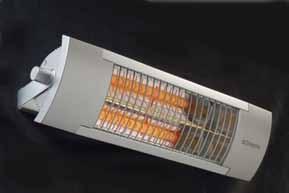 Energy saving features Energy efficient heaters that heat people without heating the air around them for a cost effective solution.