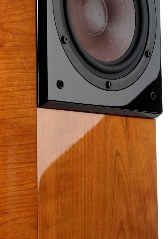 On the floor-standing speakers, the binding posts are very close to the floor, making camouflage of the cable runs easier.