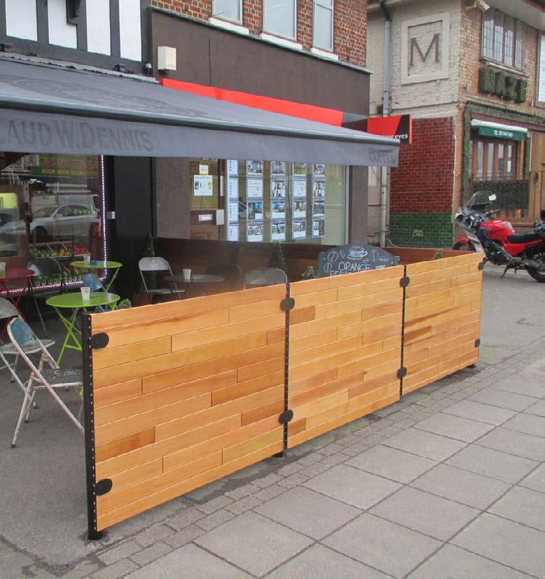 Fixed or Movable Wooden screens can be provided with posts on bases, allowing the system to be