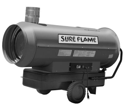 ID180 & ID290 Indirect-Fired Diesel/Oil Construction Heaters Sure Flame Products Lethbridge, Alberta, Canada Telephone: (403)328-5353 Fax: (403)328-9956 www.sureflame.