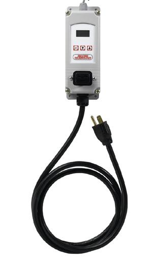 10 (3m) flexible cord with EasyPlug connector standard, longer lengths available. Standard Vertical E ASY P LUG DRAE SERIES, REPLACEMENT DIGITAL THERMOSTATS THERMOSTAT MAX. SENSOR TEMP.