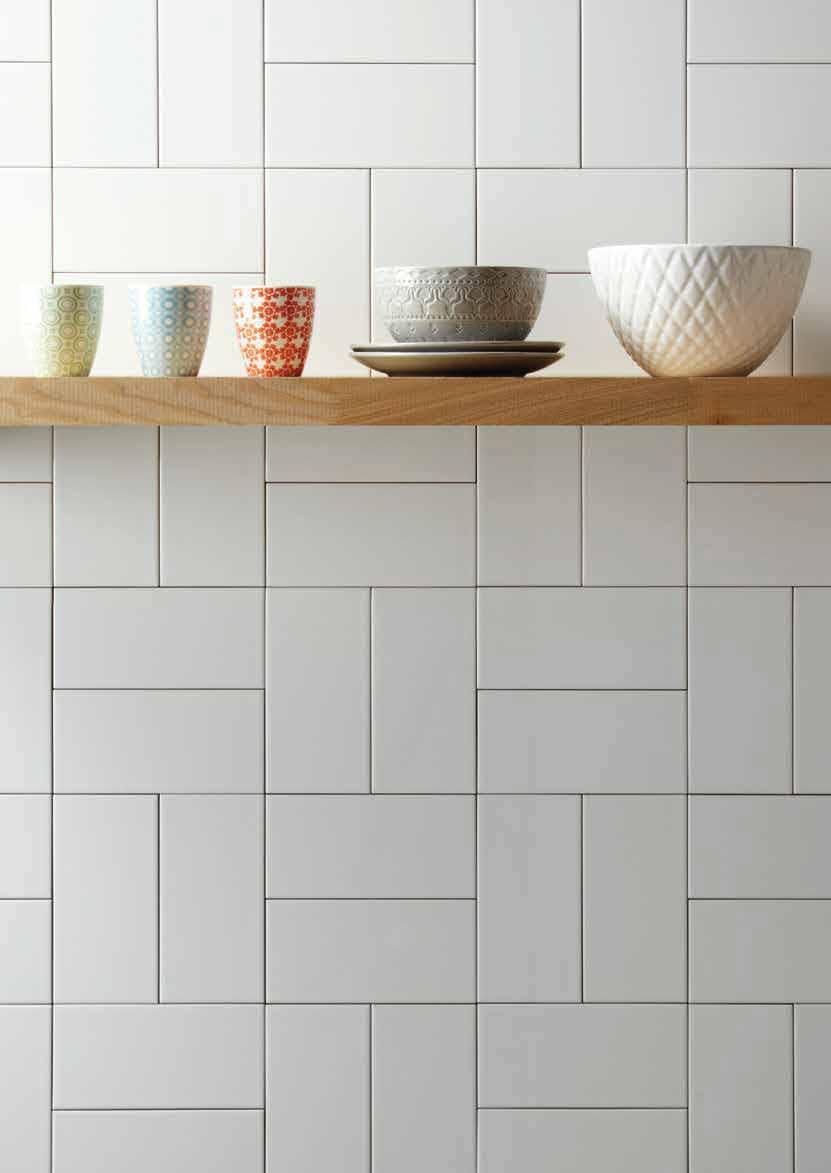 Cosmopolitan White CERAMIC LIFESTYLE 3 NEW Cosmopolitan CERAMIC LIFESTYLE 3 These on-trend and contemporary flat metro styled tiles are perfect for personalising