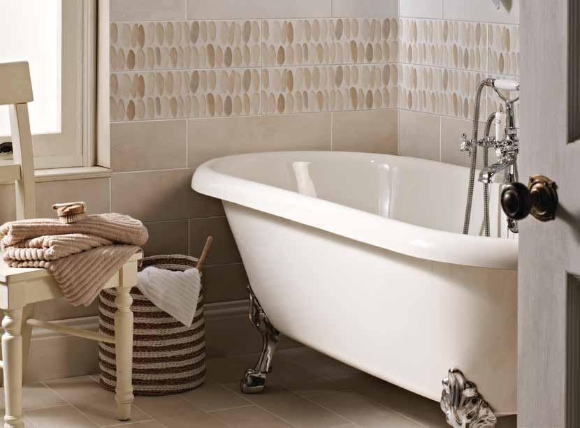 A palette of eleven colours and two available sizes makes this wall tile ideal for use alone or as part of a combination.