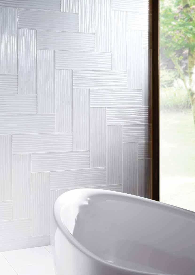 Impact Wave White DESIGNER Add dimension to your walls with the