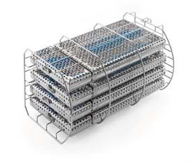 Optional tray holders Tray holder for sterilization cassettes Rounded