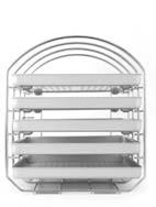 Tray holder for sterilization container Rounded  If rotated by 90, it can