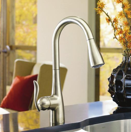 Reflex Moen has adapted its best, most user-friendly pulldown kitchen faucet system Reflex