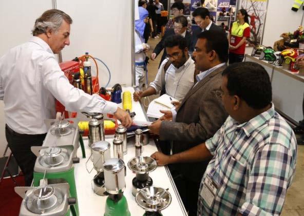 Variety of tools exhibited has become wider with the increase of overseas
