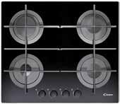 Black Glass Featuring strong cast iron pan supports, this hob has four burners for all your cooking requirements. 4 Burners 1 x 2.70 kw rapid burner 2 x 1.