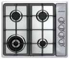 559 80 55 60cm Electric Ceramic Cooktop Hardwired, 6.0 kw 597 (590*) 565 80cm 2 ventilation must be provided in kicker.