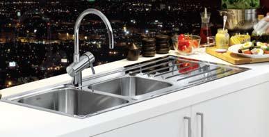 Quatro Sink 1120 Quality Inclusions: Under Bench Space Saver, Basket Waste 6030.0L (0TH, LHB) 757459 4 5 211.5 357.5 6030.