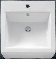 C O O K I N G A P P L I A N C E S Platinum Square Vessel Length: 470mm 465mm Depth: 155mm Shape: Square Colour: White Overflow: Yes Style: Topmount Installation Components: Plug and waste