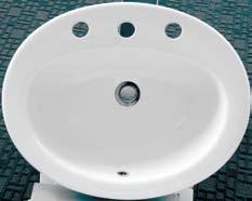 465 155 470 465 Platinum Semi Recessed Length: 510mm 430mm Depth: 160mm Shape: Round Colour: White Overflow: Yes Style: Semi recessed Installation Components: Plug and waste assembly One tap