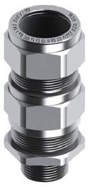 CABLE GLANDS ATEX 105 CABLE GLANDS EX D/E DOUBLE COMPRESSION CABLE GLANDS ARMOURED EX D/E IP66 - IP68 Material: o Nickel-plated brass* o Stainless steel AISI303L** o Stainless steel AISI304L** o