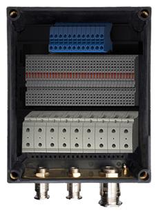 30 EX ENCLOSURES & DISTRIBUTION BOXES Zones 1, 2, 21 and 22 ATEX GRP TERMINAL BOXES TERBOX SERIES IP65 Gives Cost and Time Savings The enclosures of terminal boxes are made of glass libre reinforced