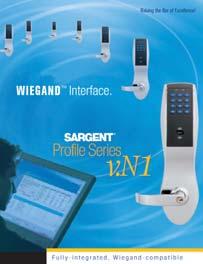 Safety and Security Solutions Profile Series v.n1 - Wiegand Compatible Access Control The v.n1 offers the ability to manage a wide range of locksets using existing Wiegand Access Control Systems.