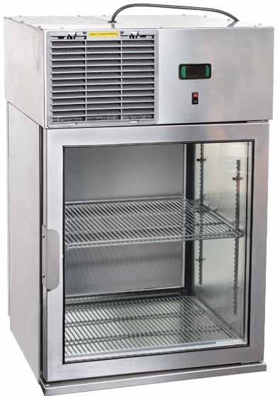 Wall-Mount Refrigerator Countertop Merchandiser Glastender's wall-mount food