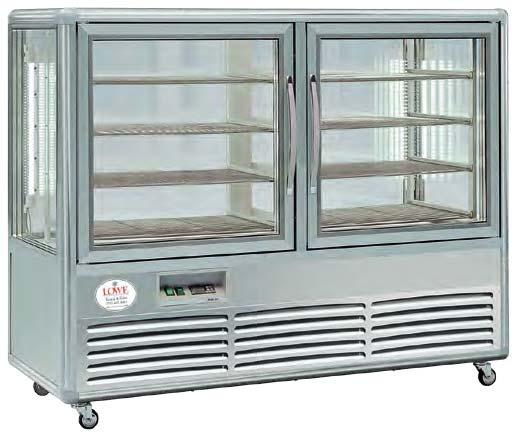 RENTAL EQUIPMENT TRADE SHOW & EVENTS Kubo 500F Display Freezer Adjustable wire shelves Hinged doors Vertical lights 360 visibility Easy to clean Automatic defrost No drain required Stainless steel