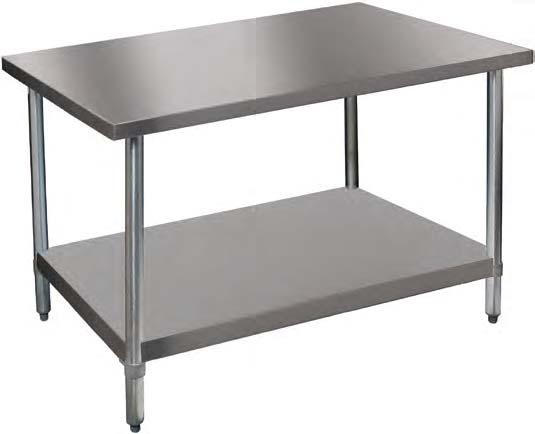 work surface Model with shelf available PT Stainless Steel Prep Table NON