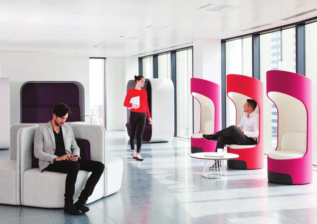 Collaborative working has changed the working methodology of the modern office. The modern office requires a balance of open-plan and quiet spaces.
