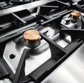 Designed to keep some water below the burners the hobs are extremely easy to clean at the end of the day.