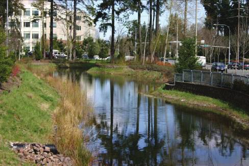 OS-9 Develop regional stormwater facilities in Overlake Village. These facilities will treat stormwater from a larger portion of the Overlake Neighborhood.