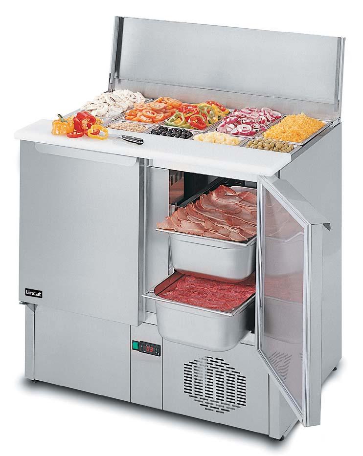 Pizza and Sandwich Preparation Station The PS950 freestanding, refrigerated pizza and sandwich station is versatile, flexible and hygienic.