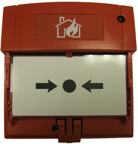 All Call Points must be surface mounted. Insert the Call Point key as shown in Figure 8. Remove the front cover. (See Figure 9).