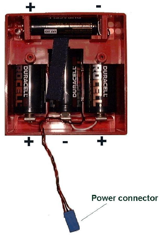 Figure 13 Note: Observe correct battery polarity as shown above.