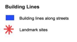 Building Lines Building lines should define the public realm and all streets.