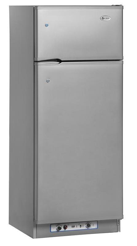 ZERO 265L Gas / 220v Refrigerator Total Capacity 230L Refrigerator Capacity 198L Freezer Capacity 32L 4 Shelves Supplied Gas Thermostat Hot Zone Appliance (+43 c) Temperature Zone Appliance (+32c)