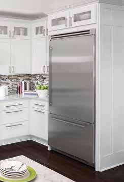 Professional counter-depth refrigerator features fully